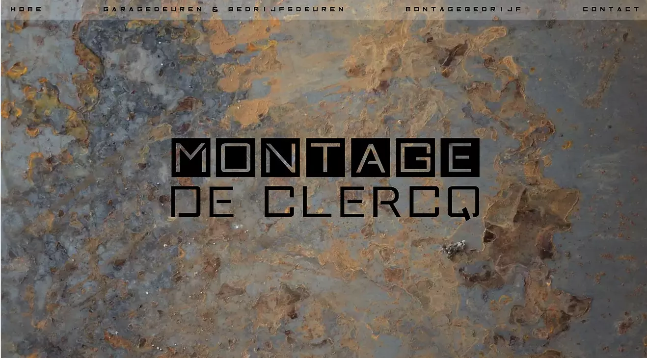 Onepage Website gemaakt voor Montage de Clercq